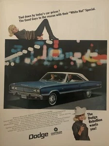 1967 Vintage Dodge Print Ad, Tied down By Todays Car Prices? - Picture 1 of 1