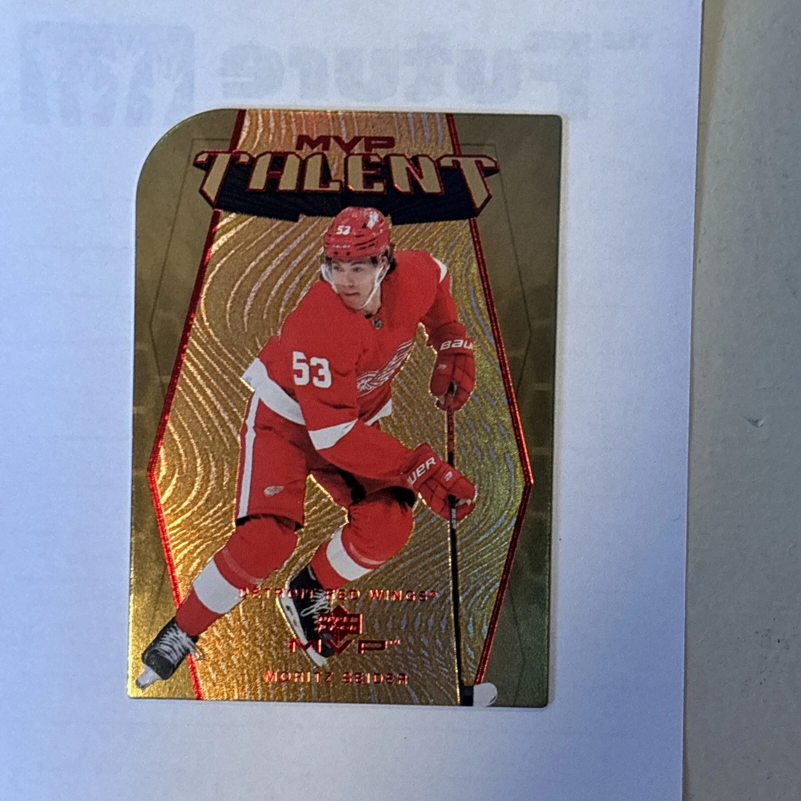 Moritz Seider 2023-24 Upper Deck MVP Talent Colors & Contours 243/250 #MT-5