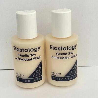 Lavado antioxidante de soja suave Clientele Elastology cada 2 fl oz x 2 botellas = 4 OZ Foto 1 de 2