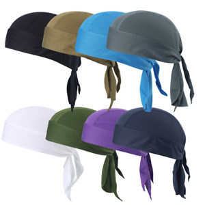 Cooling Skull Cap Helmet Liner Dew Rag Sweat Wicking Beanie Cap Head Wrap Hat