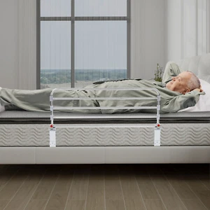 Riel de cama para personas mayores plegable portátil protector de cama de seguridad riel de cama de acero inoxidable - Imagen 1 de 22