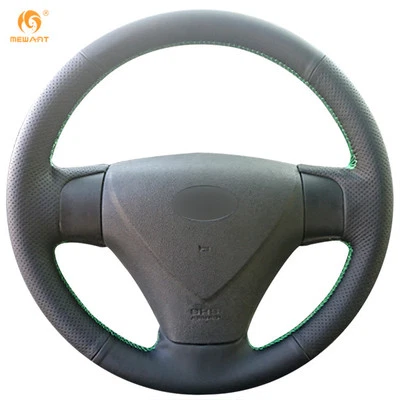 Hágalo usted mismo Cubierta de volante de cuero para Hyundai Accent Getz Kia Rio 2005-2009 #HY32 Foto 1 de 4