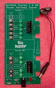 Big Daddy Power Supply Harness Tester for Gottlieb System 1 & System 80 games - Picture 1 of 2