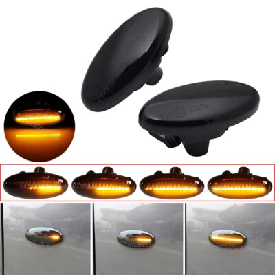 Luz marcadora lateral dinámica LED negra para MAZDA 5 2006 2007 2008 2009-2010 Foto 1 de 4