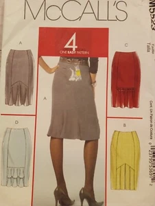  Women's Straight Skirt Sewing Pattern Mid Knee Skirt Office M5523 12-18 - Picture 1 of 3