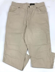 Eddie Bauer Herren Beige Canvas Zimmermann Outdoor Workwear Hose Gr. 34x32 - Bild 1 von 7
