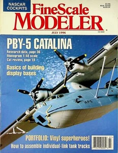 Fine Scale Modeler Magazine July 1996 PBY-Catalina, building display bases - Picture 1 of 2