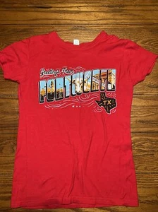 Greetings from Fort Worth Texas T Shirt Sz Med - Picture 1 of 5