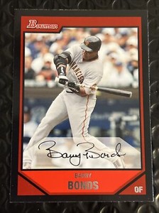 2007 Bowman Barry Bonds #237 San Francisco Giants