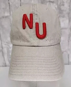 NU Nebraska Huskers Logo Beige Womens '47 Strap Back Hat - Picture 1 of 8