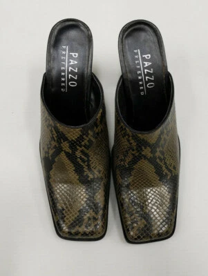 Zapatos para mujer Pazzo Brink oliva/negro talla 6B usados Foto 1 de 4