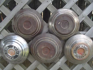 PACKARD PHAETON CLUB SEDAN SUPER EIGHT ROADSTER DIETRICH HUBCAPS WHEEL COVERS - Picture 1 of 6