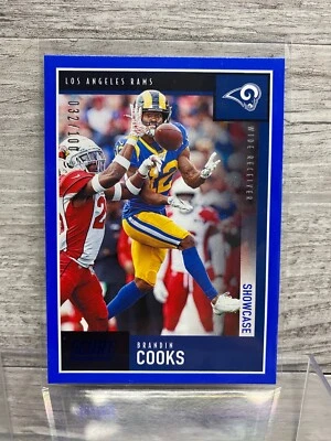 Fútbol americano de la NFL 2020 #300 Brandin Cooks/100 escaparate carneros paralelos Foto 1 de 2