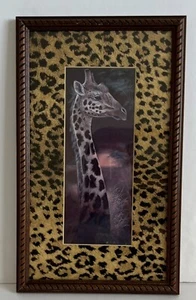 Giraffe Druck von Ruane Mannin, Druck mit Passepartout, Rahmen und Glas, 15" x 9" - Bild 1 von 3