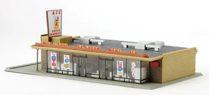 Walthers Life-Like 433-1330 1/87 HO Scale ACE SUPER MARKET Model Structure Kit - Picture 1 of 6