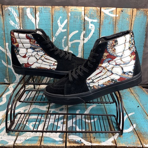 Scarpe da ginnastica VANS Sk8 Hi HAZY BONES nere 508357 uomo taglia 9 5 indossate 1 volta