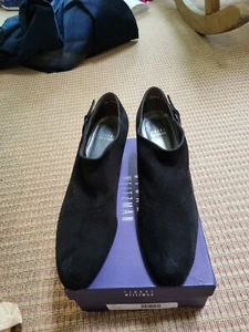 NIB Stuart Weitzman "Alma" Black Suede Bootie Size 12 M - Picture 1 of 9