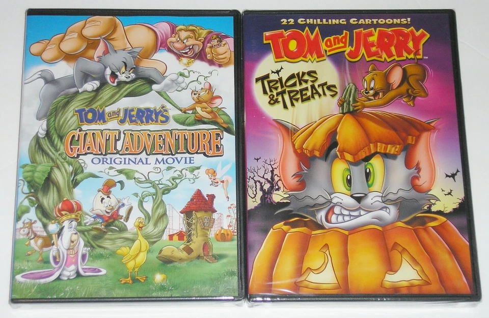 Kid DVD Lot - Tom and Jerry Tricks & Treats + Tom and Jerry's Giant Adventure - Image 1 of 1
