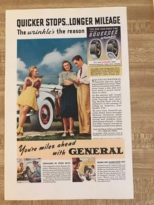 1939 National Geographic Magazine Color General Tire Ads 2 Different - Picture 1 of 4