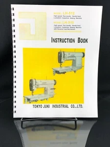 Juki LH-512 LH-515 Sewing Machine User Manual Instructions Coil Bound - Picture 1 of 4
