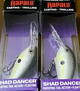 2 señuelos Rapala Shad Dancer SDD04 Crankbait HELSINKI SHAD - Imagen 1 de 5