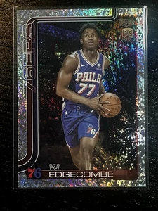2025 Topps Basketball VJ Edgecomb SandGlitter Foil RC SP Hobby Exclusive - Picture 1 of 2