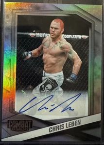 Antología de combate Panini 2025 Chris Leben The Crippler Silver Auto #96 - Imagen 1 de 2