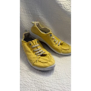 Zapatillas deportivas informales cómodas de lona amarillas Vionic Beach Pismo para mujer - Imagen 1 de 9