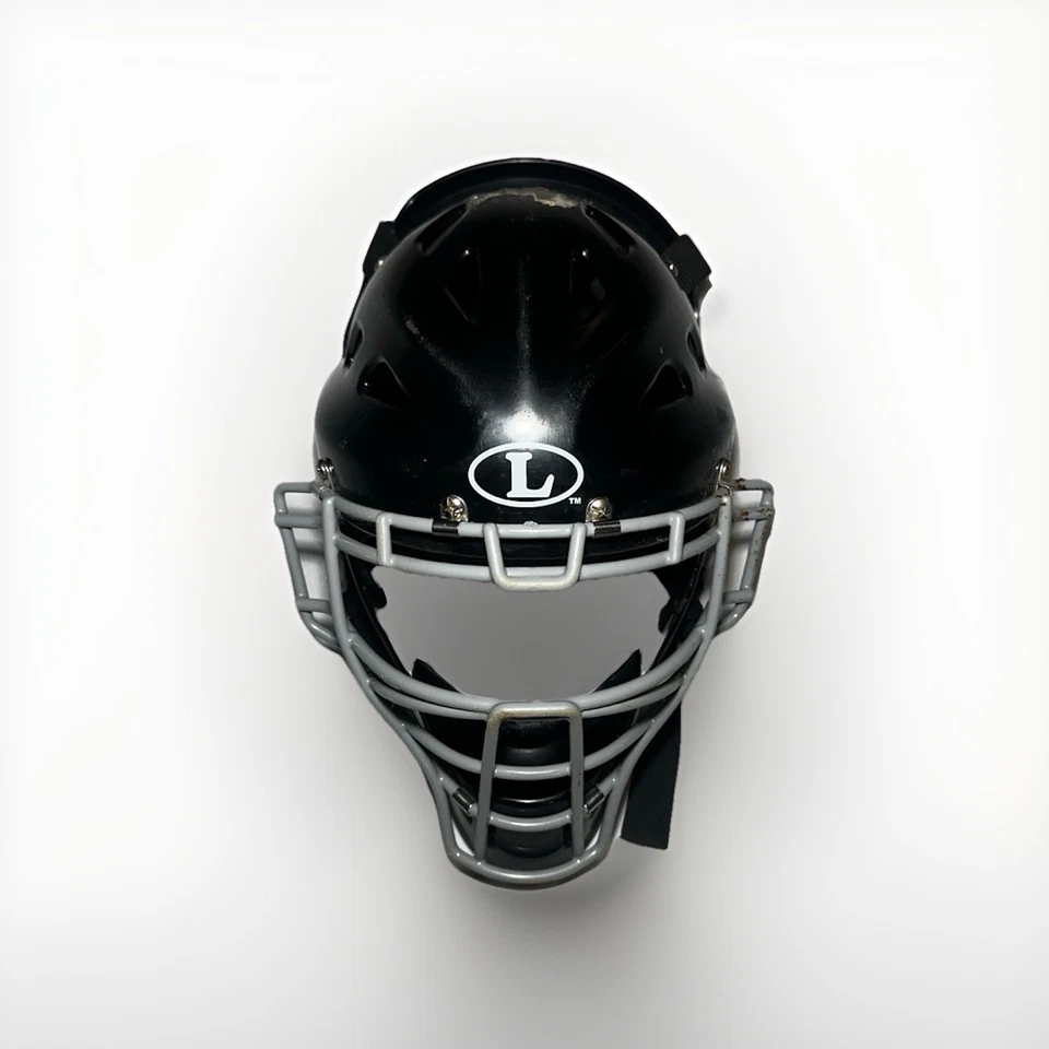 Louisville Slugger 捕手面具黑色二手轻微磨损 — 第 1/2 张图片