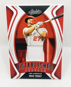 2022 Panini -Absolute Established Threads -Red Mike Trout #ET-MT - Picture 1 of 2