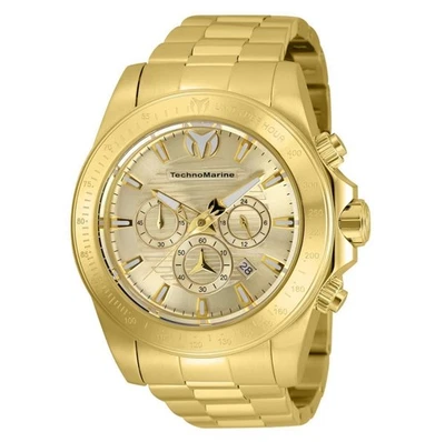 TechnoMarine Manta Grand x Invicta 47mm Mens Watch Gold Tone Stainless - Image 1 of 4
