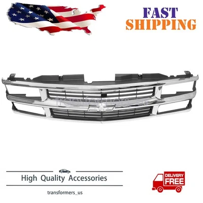 Rejilla cromada 15981106 para Chevy Chevrolet C 1500 2500 3500 Silverado 1988-93 Foto 1 de 4