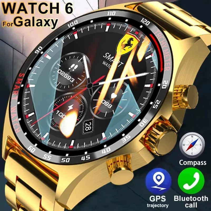 2024 GPS Sports Smartwatch Men Bluetooth Call HD Health Tracker Compass IP68 Wat - Image 1 of 4