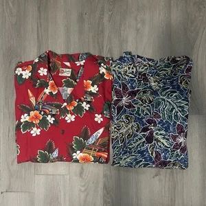 The Hawaiian Original 5XL Herren Kurzarmhemden mit Knopfleiste Camp Urlaub Paket 2 - Bild 1 von 12