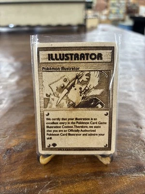 Pikachu Pokemon Illustrator | Wood Fan Art Card - Image 1 of 2