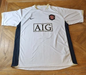 Nike Manchester United 2006 2008 Solskjaer 20 Blanco Fútbol Visitante Camiseta Para Hombres XL - Imagen 1 de 14