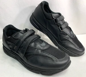 Scarpe sneakers SAS Tripad comode con cinturino in pelle nera con gancio e passante taglia 10 M - Foto 1 di 7