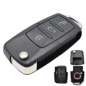 Car Key Case Shell Replacement For VW Golf MK6 Polo Bora Caddy Jetta Eos Passat - Picture 1 of 6