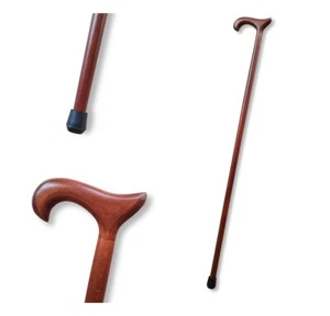 DERBY Gehstock aus Holz | klassisches Naturholz MATT Ø22mm [10C1] - Bild 1 von 4