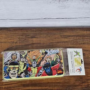 Estuche para lápices vintage de X-Men 1998 suministros escolares estuche de hojalata Marvel Comics sellado - Imagen 1 de 13