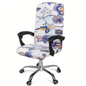 Stretch Printed Computer Office Chair Covers, Removable Washable Anti-Dust - Picture 1 of 123