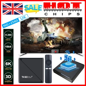 2025 Android 16.0 TV Box 3D HD Media Player 14K 2.4G/5GHz WIFI Bluetooth UK - Picture 1 of 9