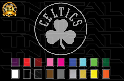 Boston Celtics Decal Sticker Basketball Team Logo NBA Vinyl Car Window Wall - Image 1 of 2