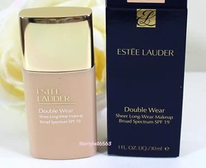 Estee Lauder Double Wear Sheer Long-Wear SPF 19 Makeup 1N1 IVORY NUDE - 30mL/1oz - Picture 1 of 5