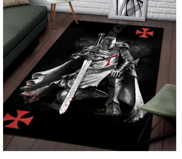 Knights Templar Rug Carpet 120CM X 180CM Crusades - Image 1 of 1