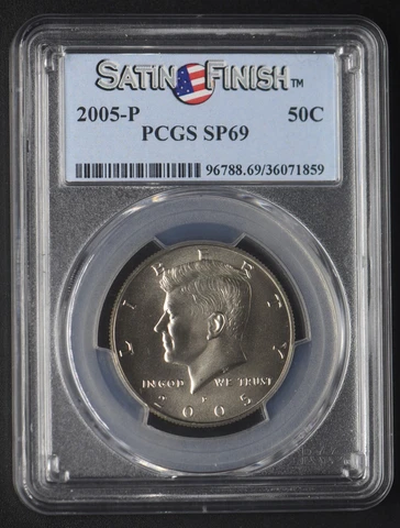 2005-P Kennedy Half Dollar Satin Finish PCGS SP69 - COINGIANTS Cover