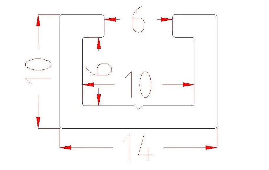 2m Aluminium Cprofil M6 Profilschiene Alu C Profil Frästisch selber Bauen
