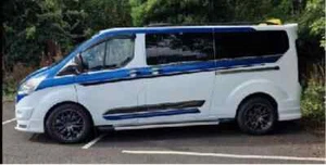 Fits  Ford Transit Custom Full M Sport Graphics Decals Twin Sliding Metallic SWB - Bild 1 von 6