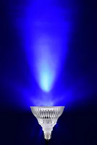 LED PAR38 120V 20W = 180W Blue Color Non-Dimmable E26 Medium Base Light Bulb - Picture 1 of 3