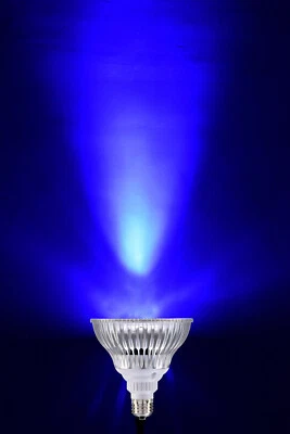 LED PAR38 120V 20W = 180W Blue Color Non-Dimmable E26 Medium Base Light Bulb - Image 1 of 3